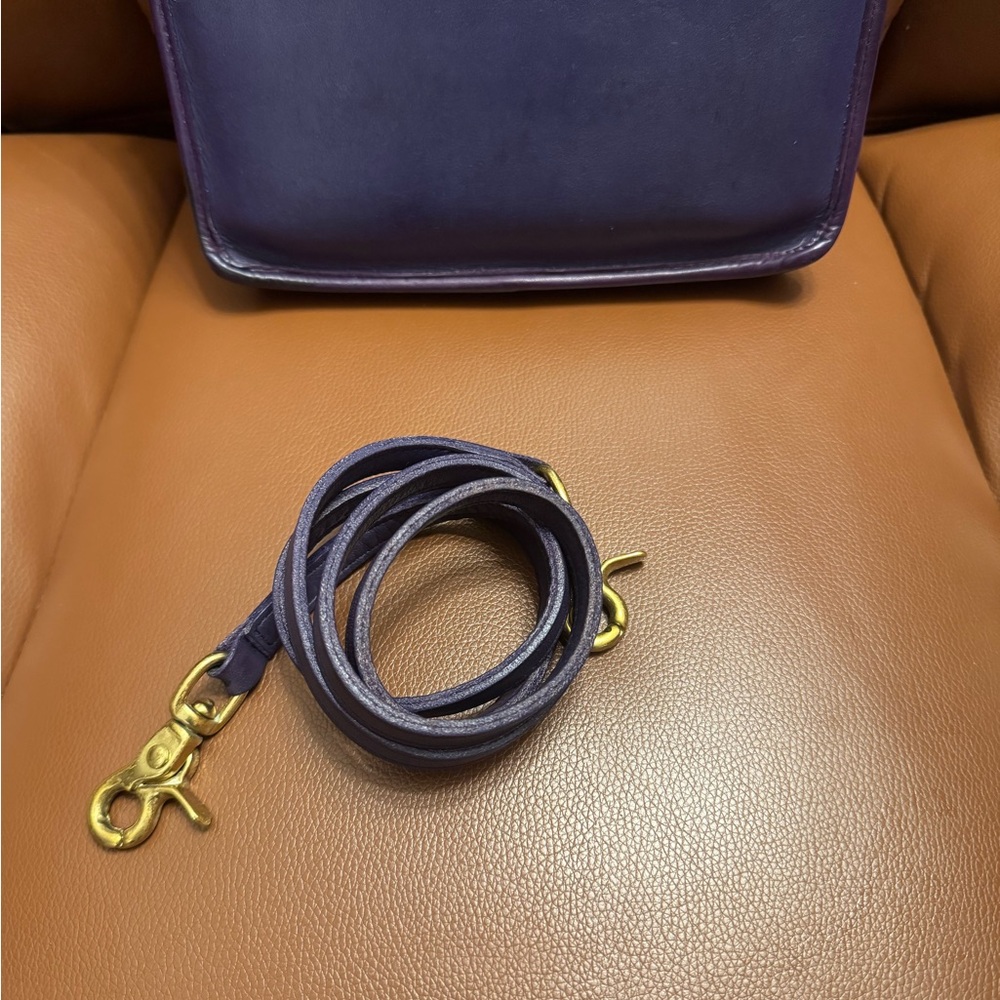 Coach Vintage Station Bag PURPLE Rare - Picture 3 of 12